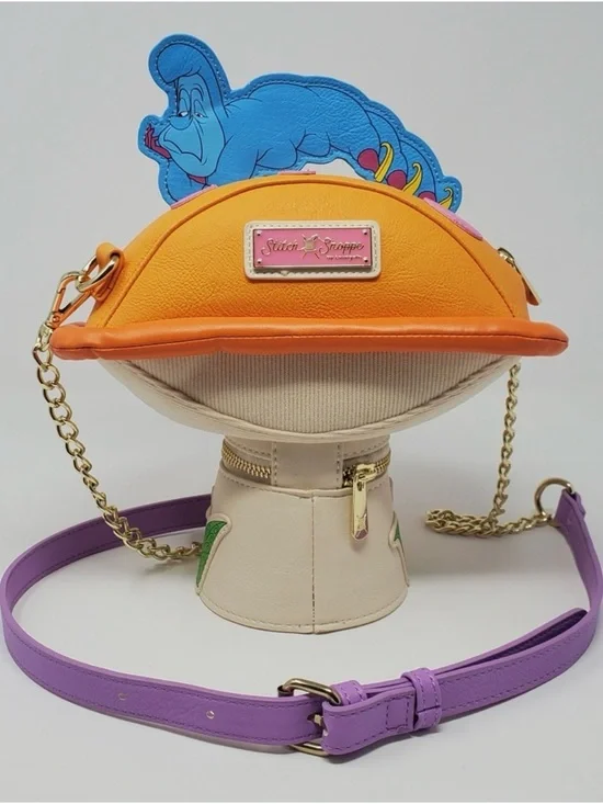 Stitch Shoppe Alice in Wonderland Caterpillar Mushroom Crossbody Bag - Picture 4 of 6